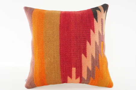 Kilim Pillow, ID 571, Kilim Pillow 16x16, Turkish Kilim Pillow, fabric kilim pillows, kilim pillow cover, decorative pillows