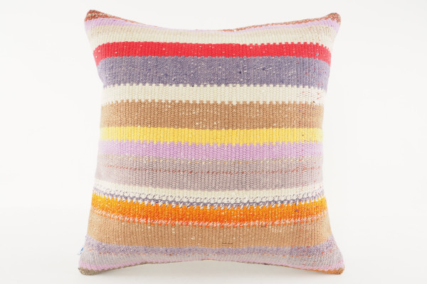 Kilim Pillow, ID 570, Kilim Pillow 16x16, Turkish Kilim Pillow, Fabric Kilim Pillows, Kilim Pillow Cover, Decorative Pillows