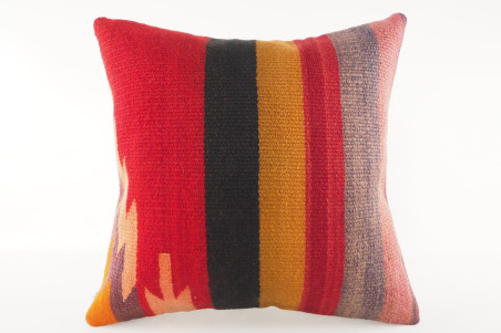 Kilim Pillow, ID 568, Kilim Pillow 16x16, Turkish Kilim Pillow, fabric kilim pillows, kilim pillow cover, decorative pillows