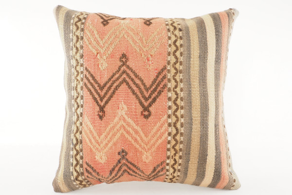 Kilim Pillow, ID 566, Kilim Pillow 16x16, Turkish Kilim Pillow, Fabric Kilim Pillows, Kilim Pillow Cover, Decorative Pillows