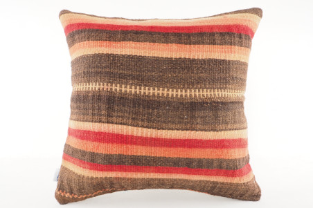 Kilim Pillow, ID 555, Kilim Pillow 16x16, Turkish Kilim Pillow, fabric kilim pillows, kilim pillow cover, decorative pillows