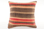 Kilim Pillow, ID 555, Kilim Pillow 16x16, Turkish Kilim Pillow, Fabric Kilim Pillows, Kilim Pillow Cover, Decorative Pillows