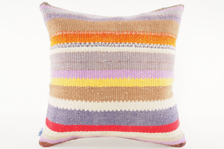 Kilim Pillow, ID 563, Kilim Pillow 16x16, Turkish Kilim Pillow, fabric kilim pillows, kilim pillow cover, decorative pillows