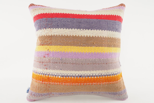 Kilim Pillow, ID 552, Kilim Pillow 16x16, Turkish Kilim Pillow, Fabric Kilim Pillows, Kilim Pillow Cover, Decorative Pillows