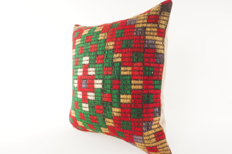 Kilim Pillow, ID 429, Kilim Pillow 20x20,Turkish Kilim Pillow,Kilim Cushion Cover Kilim Pillow Case,Decorative and Accent Pillow