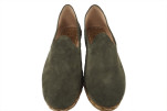 Mens Leather Shoes, Army Green Suede Leather Mens Shoe, Mens Grounding Shoes, Men Loafer Shoes, Flat Summer Shoe, Mens Slip Ons