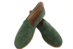 Mens Leather Shoes, Green Suede Genuine Leather Mens Shoes, Mens Grounding Shoes, Men Loafer Shoes, Flat Shoes, Mens Slip Ons