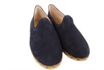 Mens Leather Shoes,Dark Navy Blue Suede Genuine Leather Mens Shoe,Mens Grounding Shoes,Men Loafer Shoes,Flat Shoe,Mens Slip Ons