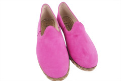 Mens Leather Shoes, Pink Suede Genuine Leather Mens Shoe, Mens Grounding Shoes, Men Loafer Shoes, Flat Summer Shoe,Mens Slip Ons