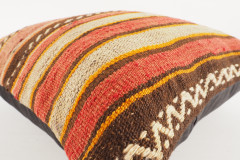 Decorative Turkish Kilim Pillow, ID 046, Kilim Pillow 18x18, Accent kilim pillow, kilim pillow lumbar, Throw Pillow,kilim pillow