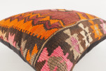 Decorative Turkish Kilim Pillow, ID 187, Kilim Pillow 18x18, Accent kilim pillow, kilim pillow lumbar, Throw Pillow,kilim pillow