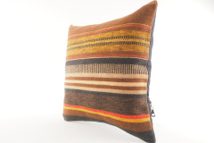 Decorative Turkish Kilim Pillow, ID 190, Kilim Pillow 18x18, Accent kilim pillow, kilim pillow lumbar, Throw Pillow,kilim pillow