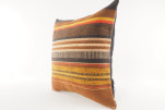 Decorative Turkish Kilim Pillow, ID 194, Kilim Pillow 18x18, Accent kilim pillow, kilim pillow lumbar, Throw Pillow,kilim pillow