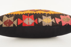 Decorative Turkish Kilim Pillow, ID 195, Kilim Pillow 18x18, Accent kilim pillow, kilim pillow lumbar, Throw Pillow,kilim pillow