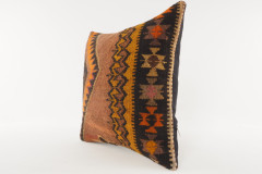 Decorative Turkish Kilim Pillow, ID 196, Kilim Pillow 18x18, Accent kilim pillow, kilim pillow lumbar, Throw Pillow,kilim pillow