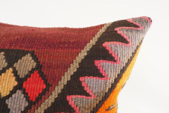 Decorative Turkish Kilim Pillow, ID 209, Kilim Pillow 18x18, Accent kilim pillow, kilim pillow lumbar, Throw Pillow,kilim pillow