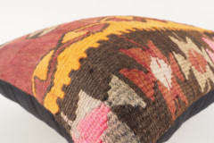 Decorative Turkish Kilim Pillow, ID 209, Kilim Pillow 18x18, Accent kilim pillow, kilim pillow lumbar, Throw Pillow,kilim pillow