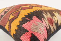 Decorative Turkish Kilim Pillow, ID 210, Kilim Pillow 18x18, Accent kilim pillow, kilim pillow lumbar, Throw Pillow,kilim pillow