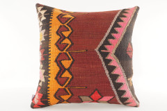 Decorative Turkish Kilim Pillow, ID 211, Kilim Pillow 18x18, Accent kilim pillow, kilim pillow lumbar, Throw Pillow,kilim pillow