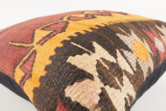 Decorative Turkish Kilim Pillow, ID 211, Kilim Pillow 18x18, Accent kilim pillow, kilim pillow lumbar, Throw Pillow,kilim pillow