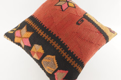 Decorative Turkish Kilim Pillow, ID 280, Kilim Pillow 18x18, Accent kilim pillow, kilim pillow lumbar, Throw Pillow,kilim pillow