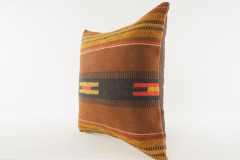 Decorative Turkish Kilim Pillow, ID 286, Kilim Pillow 18x18, Accent kilim pillow, kilim pillow lumbar, Throw Pillow,kilim pillow