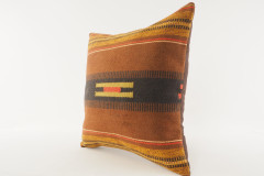 Decorative Turkish Kilim Pillow, ID 297, Kilim Pillow 18x18, Accent Kilim Pillow, Kilim Pillow Lumbar, Throw Pillow,Kilim Pillow