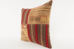 Decorative Turkish Kilim Pillow, ID 422, Kilim Pillow 18x18, Accent Kilim Pillow, Kilim Pillow Lumbar, Throw Pillow,Kilim Pillow