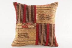 Decorative Turkish Kilim Pillow, ID 422, Kilim Pillow 18x18, Accent Kilim Pillow, Kilim Pillow Lumbar, Throw Pillow,Kilim Pillow