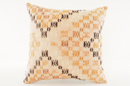 Decorative Turkish Kilim Pillow, ID 493, Kilim Pillow 18x18, Accent Kilim Pillow, Kilim Pillow Lumbar, Throw Pillow,Kilim Pillow