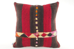 Decorative Turkish Kilim Pillow, ID 496, Kilim Pillow 18x18, Accent Kilim Pillow, Kilim Pillow Lumbar, Throw Pillow,Kilim Pillow