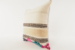 Decorative Turkish Kilim Pillow, ID 500, Kilim Pillow 18x18, Accent Kilim Pillow, Kilim Pillow Lumbar, Throw Pillow,Kilim Pillow