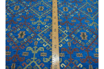 Upholstery Fabric, Kilim Design Fabric, Turkish Navy Blue Kilim Pattern Fabric, Turkish Fabric By the Yard, Fabric By the Meter