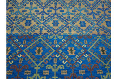 Upholstery Fabric, Kilim Design Fabric, Turkish Navy Blue Kilim Pattern Fabric, Turkish Fabric By the Yard, Fabric By the Meter