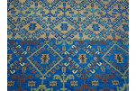 Upholstery Fabric, Kilim Design Fabric, Turkish Navy Blue Kilim Pattern Fabric, Turkish Fabric By the Yard, Fabric By the Meter