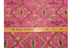 Upholstery Fabric, Kilim Design Fabric, Turkish Mazenda Pink  Kilim Pattern Fabric, Turkish Fabric By the Yards, Bohemian Fabric