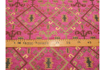 Upholstery Fabric, Kilim Design Fabric, Turkish Mazenda Pink  Kilim Pattern Fabric, Turkish Fabric By the Yards, Bohemian Fabric