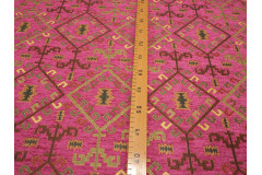 Upholstery Fabric, Kilim Design Fabric, Turkish Mazenda Pink  Kilim Pattern Fabric, Turkish Fabric By the Yards, Bohemian Fabric