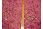 Upholstery Fabric, Kilim Design Fabric, Turkish Mazenda Pink  Kilim Pattern Fabric, Turkish Fabric By the Yards, Bohemian Fabric