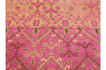 Upholstery Fabric, Kilim Design Fabric, Turkish Mazenda Pink  Kilim Pattern Fabric, Turkish Fabric By the Yards, Bohemian Fabric