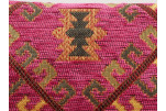 Upholstery Fabric, Kilim Design Fabric, Turkish Mazenda Pink  Kilim Pattern Fabric, Turkish Fabric By the Yards, Bohemian Fabric