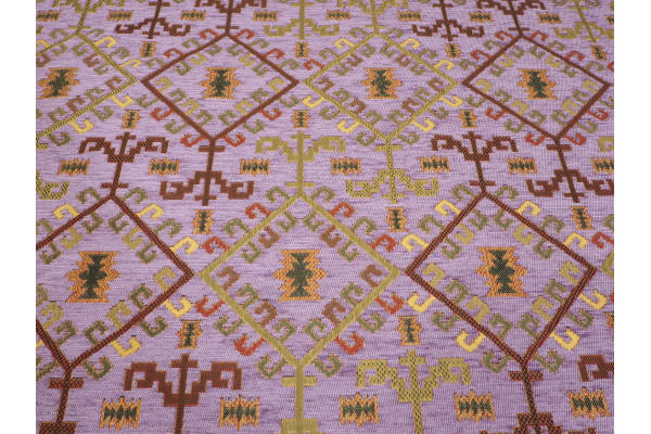 Upholstery Fabric, Kilim Design Fabric,Turkish  Purple Kilim Pattern Fabric,Turkish Fabric By the Yards,Bohemian Jacquard Fabric