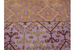 Upholstery Fabric, Kilim Design Fabric,Turkish  Purple Kilim Pattern Fabric,Turkish Fabric By the Yards,Bohemian Jacquard Fabric