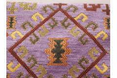 Upholstery Fabric, Kilim Design Fabric,Turkish  Purple Kilim Pattern Fabric,Turkish Fabric By the Yards,Bohemian Jacquard Fabric