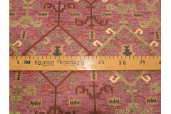 Upholstery Fabric,Kilim Design Fabric,Turkish Pale Pink Kilim Pattern Fabric,Turkish Fabric By the Yard,Bohemian Jacquard Fabric