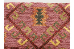 Upholstery Fabric,Kilim Design Fabric,Turkish Pale Pink Kilim Pattern Fabric,Turkish Fabric By the Yard,Bohemian Jacquard Fabric