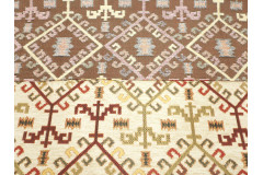 Upholstery Fabric, Kilim Design Fabric, Turkish Beige Kilim Pattern Fabric, Turkish Fabric By the Yards,Bohemian Jacquard Fabric