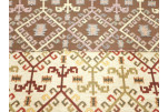 Upholstery Fabric, Kilim Design Fabric, Turkish Beige Kilim Pattern Fabric, Turkish Fabric By the Yards,Bohemian Jacquard Fabric