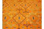 Upholstery Fabric, Kilim Design Fabric, Turkish Orange Kilim Pattern Fabric,Turkish Fabric By the Yards,Bohemian Jacquard Fabric