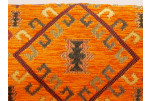 Upholstery Fabric, Kilim Design Fabric, Turkish Orange Kilim Pattern Fabric,Turkish Fabric By the Yards,Bohemian Jacquard Fabric